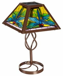 Budget ❤️ J. Thomas Products Dragonfly Solar Outdoor Table Lamp ✔️