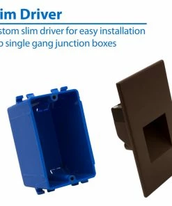 Cheapest 😀 NICOR Lighting STW Series Vertical Wet Location LED Step Light, Bronze 👏 -Kichler Sales Store 08210b5c0f6a830c 9822 w800 h800 b1 p0