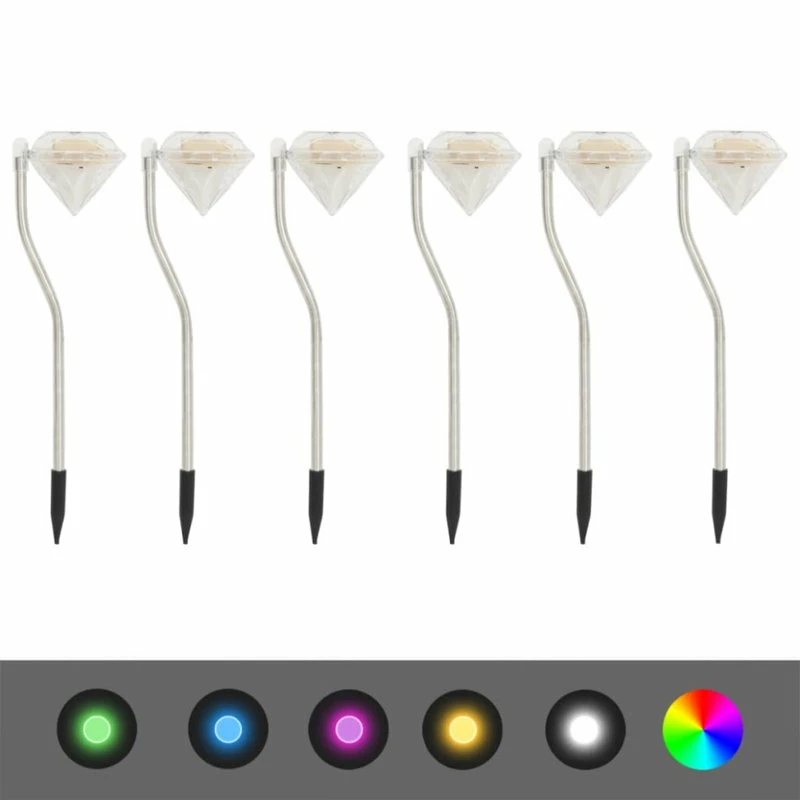 Best Sale ๐ฅ Vida XL LLC VidaXL 6x Solar LED Garden Lights Outdoor Lighting Fitting Ground Spot Path โค๏ธ 3 Best Sale ๐ฅ Vida XL LLC VidaXL 6x Solar LED Garden Lights Outdoor Lighting Fitting Ground Spot Path โค๏ธ