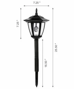 Promo 💯 Glitzhome 25.5"H Solar Wall And Stake Light (2 Functions) 🔔 -Kichler Sales Store 0a411d24008fbbfe 8857 w800 h800 b1 p0