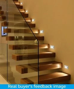 Cheapest ⭐ W86 Trading Co., LLC 6-Pack Step Lights Indoor, Wall Mount Stair Lights With Louver Faceplate, 3000K 😍 -Kichler Sales Store 21c1f7c70375ab03 0370 w800 h800 b0 p0