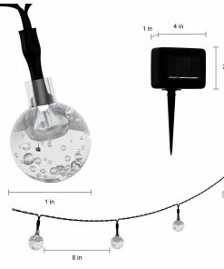 Promo 🔥 Outdoor Solar String Lights- Globe Lighting W Cool White Lights By Pure Garden ⌛ -Kichler Sales Store 49f157370bda18a8 9827 w800 h800 b1 p0