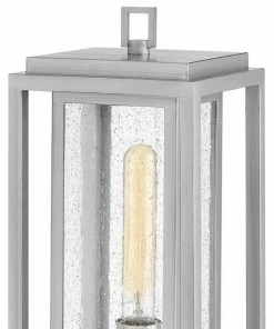Wholesale 🎁 Hinkley Republic Outdoor Wall Mount Lantern, 1-Light, Satin Nickel, 16.5"H 👏 -Kichler Sales Store 5051916d0273332a 7754 w800 h800 b1 p0