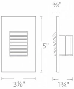 Best Pirce 🤩 WAC Lighting WL-LED220-AM 5" Tall Vertical LED Step And Wall - Black ⌛ -Kichler Sales Store 54a1e38d025e398c 9554 w800 h800 b1 p0