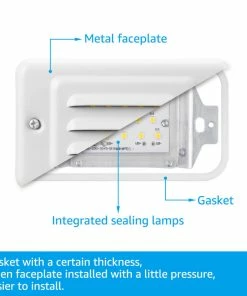 Cheapest ⭐ W86 Trading Co., LLC 6-Pack Step Lights Indoor, Wall Mount Stair Lights With Louver Faceplate, 3000K 😍 -Kichler Sales Store 5cc1f1e00375ab06 0370 w800 h800 b0 p0