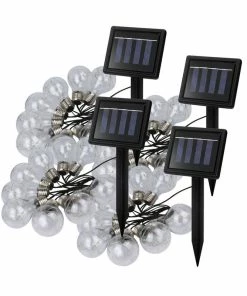 Wholesale 🔔 RDK/Nature Power Solar Powered 64 In LED String Lights-4 Pack 😉