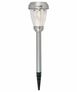 Outlet ✔️ Elegant Furniture & Lighting Silver Finish 3000K Led Outdoor Path Light Pack Of 6T 😍