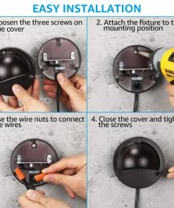 Best deal 🌟 W86 Trading Co., LLC 24-Pack Half Moon LED Deck Light 3000K Warm White Brown ⭐ -Kichler Sales Store 7f91066503744644 0353 w800 h800 b0 p0