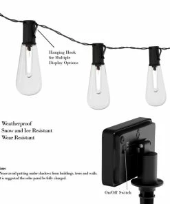 Best Sale ❤️ Outdoor Solar String Lights- Traditional With Vintage-Style Bulbs By Pure Garden 😍 -Kichler Sales Store 90f182290bda18f3 9898 w800 h800 b1 p0