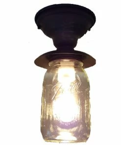 Brand new 😉 The Lamp Goods Mason Jar Exterior Porch Farmhouse Ceiling Light Fixture 🛒