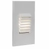 Hot Sale ⭐ WAC Lighting LED Low Voltage Vertical Louvered Step And Wall-Light 3000K, White 😀 -Kichler Sales Store ad5148fb0d7c2a06 6860 w800 h800 b1 p0