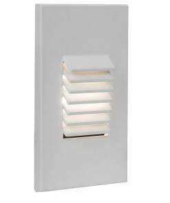 Hot Sale ⭐ WAC Lighting LED Low Voltage Vertical Louvered Step And Wall-Light 3000K, White 😀