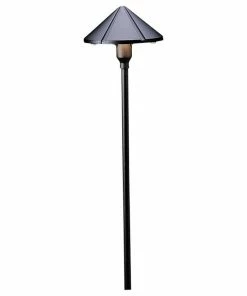 Cheap 🥰 Kichler Six Groove 12V Path And Spread 1-Light Landscape, Textured Black ⌛
