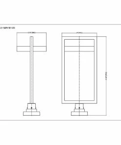 New 🎉 Z-Lite 1 Light Outdoor Pier Mounted Fixture, Black, 566PHXLS-SQPM-BK-LED ⭐ -Kichler Sales Store cb51a3ac01f29fc4 2219 w800 h800 b1 p0