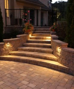 Best deal 🌟 W86 Trading Co., LLC 24-Pack Half Moon LED Deck Light 3000K Warm White Brown ⭐ -Kichler Sales Store d1f1d60603744641 0353 w800 h800 b0 p0