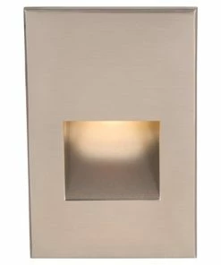 Best deal 😉 WAC Lighting 120V Vertical Step Light With Red, Brushed Nickel 🌟
