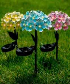 Promo 🤩 Touch Of ECO Solar LED Metal Flower Stake Lights, Yellow 😀 -Kichler Sales Store e3b192840dc2ee15 5268 w800 h800 b0 p0
