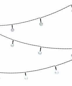 Promo 🔥 Outdoor Solar String Lights- Globe Lighting W Cool White Lights By Pure Garden ⌛