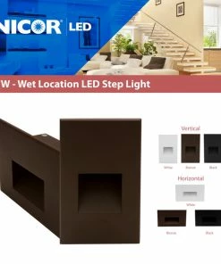 Cheapest 😀 NICOR Lighting STW Series Vertical Wet Location LED Step Light, Bronze 👏 -Kichler Sales Store f7b155d50f6a831b 9822 w800 h800 b0 p0