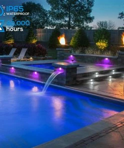 Outlet 🎁 W86 Trading Co., LLC 12-Pack 7"LED RGB Hardscape Lights, 270 Degree Swivel Retaining Wall Lighting 🎉 -Kichler Sales Store ffa1e4920374a109 0343 w800 h800 b0 p0