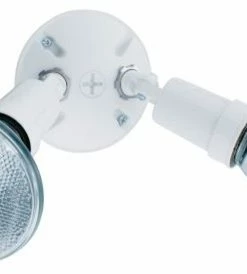 Outlet ✨ Lithonia Lighting OFTH 300PR 120 2 Light Adjustable Flood Light - White 💯