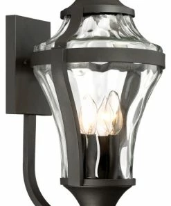 Deals ❤️ Minka Aire Minka Lavery Libre 72563-66 4 Light Outdoor Wall Lamp, Black ❤️