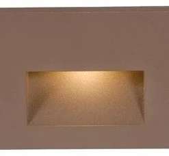 Hot Sale 🎉 WAC Lighting WL-LED100-AM Rectangular Line Voltage LED Step Light With Amber Len 🎉