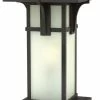 New 🎁 Hinkley Manhattan Outdoor Pier Mount Lantern, 1-Light, Oil Rubbed Bronze, 18.25"H 👏 -Kichler Sales Store home design 188