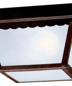 Flash Sale 🔥 Kichler 345 2 Light Outdoor Ceiling Fixture - Tannery Bronze 🥰
