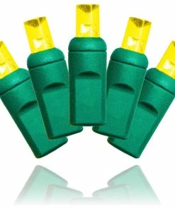 Cheapest 🛒 Queens Of 🔔 Christmas 50-Piece 5 Mm. Conical Gold LED Light Set With In-Line Rectifer 😍