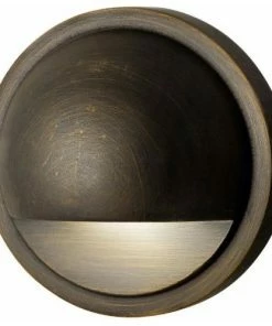 Cheapest ⭐ Kichler Lighting 15764CBR27 4" 0.86W 2700K 1 LED Half Moon Deck Light 😉