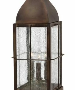 Promo ❤️ Hinkley Bingham Outdoor Pier Mount Lantern, 3-Light, Sienna, 21.25"H 😀