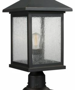 Outlet 🔥 Z-Lite 1 Light Outdoor Pier Mount Light, Oil Rubbed Bronze, 531PHBR-533PM-ORB 😉