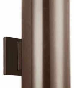 Cheap ⭐ Sea Gull Lighting 8313802-10 Bullets - 5" Two Light Outdoor Wall Lantern 💯