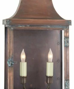 Coupon 🤩 Visual Comfort & Co. E. F. Chapman Bedford 2 Light Outdoor Wall Light, Natural Copper ❤️