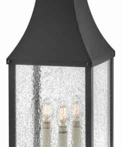 Wholesale 😀 Hinkley Beacon Hill Large Pier Mount Lantern, Museum Black ✨
