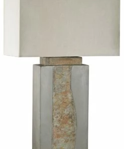 Outlet ✨ Dimond Musee Outdoor Table Lamp, Gray, 32" 🎉