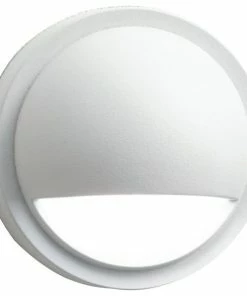 Deals ✨ Kichler Lighting 15764WHT27R 4" 0.86W 2700K 1 LED Half Moon Deck Light 👏