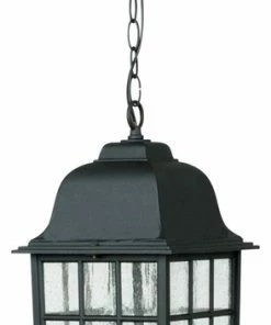 Best Pirce 🎁 Craftmade Outdoor Grid Cage Cast Aluminum Large Pendant, Black 🤩